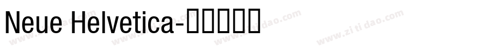 Neue Helvetica字体转换